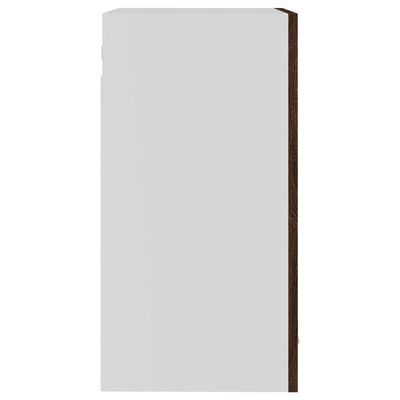 vidaXL Závěsná prosklená skříňka hnědý dub 40 x 31 x 60 cm kompozit
