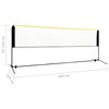 vidaXL Nastaviteln&aacute; badmintonov&aacute; s&iacute;ť 400 x 103 x 94&ndash;158 cm kov