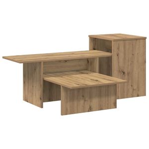 vidaXL Konzolov&yacute; stolek Artisanov&yacute; dub 91,5 x 35 x 38,5 cm