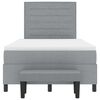 vidaXL Postel s boxspringem s matrac&iacute; Světle &scaron;ed&aacute; 120 x 190 cm textil