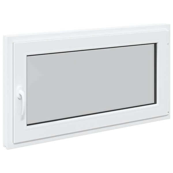 vidaXL Sklepn&iacute; okno RISOR 110x50 cm sklopn&eacute;&otočn&eacute; DIN prav&eacute; b&iacute;l&eacute;