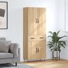 vidaXL Skř&iacute;ň highboard dub sonoma 69,5 x 34 x 180 cm kompozitn&iacute; dřevo