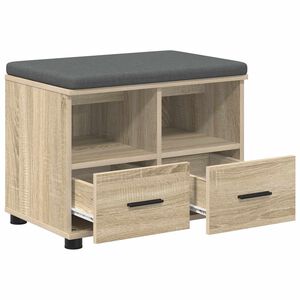 vidaXL Chodbičkov&aacute; lavice s pol&scaron;t&aacute;řem Sonoma dub 60 x 38 x 46 cm