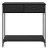 vidaXL Konzolov&yacute; stolek Čern&yacute; dub 75 x 34,5 x 75 cm kompozitn&iacute; dřevo