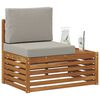 vidaXL Venkovn&iacute; koncov&yacute; pohovka s pol&scaron;t&aacute;řem Př&iacute;rodn&iacute; 91 x 63 x 73 cm