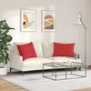 vidaXL Pohovkové polštáře 2 pcs Červená 70 x 50 cm textil