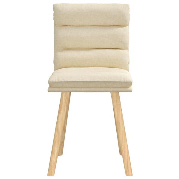 vidaXL J&iacute;deln&iacute; židle 2 ks kr&eacute;mov&eacute; textil