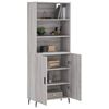 vidaXL Skř&iacute;ň highboard &scaron;ed&aacute; sonoma 69,5 x 34 x 180 cm kompozitn&iacute; dřevo