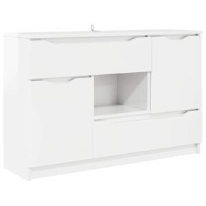 vidaXL Serv&iacute;rovac&iacute; skř&iacute;ň Vysoce leskl&aacute; b&iacute;l&aacute; 100 x 30 x 65,6
