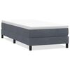 vidaXL Postel Box Spring bez matrace tmavě &scaron;ed&aacute; 90x220 cm samet