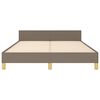 vidaXL R&aacute;m postele bez matrace taupe 140 x 200 cm textil