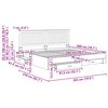 vidaXL R&aacute;m postele s čelo B&iacute;l&aacute; 200 x 200 cm kompozitn&iacute; dřevo