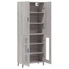 vidaXL Skř&iacute;ň highboard &scaron;ed&aacute; sonoma 69,5 x 34 x 180 cm kompozitn&iacute; dřevo