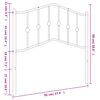 vidaXL Kovové čelo postele černé 90 cm