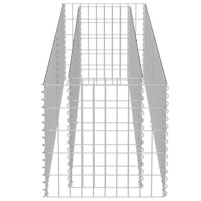 vidaXL Gabionový vyvýšený záhon pozinkovaná ocel 180 x 50 x 50 cm