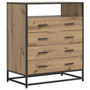 vidaXL Skř&iacute;ň se z&aacute;suvkami 4-Z&aacute;suvka Dub artisan 70 x 41 x 83,5 cm