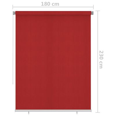 vidaXL Venkovní roleta 180 x 230 cm červená