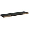 vidaXL Plovouc&iacute; n&aacute;stěnn&aacute; police čern&aacute; vysok&yacute; lesk 90x23,5x3,8 cm MDF