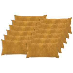 vidaXL Povlak na pol&scaron;t&aacute;ř 12 pcs HEERLEN Žlut&aacute; 40 x 80 cm