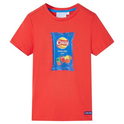 Dětské tričko s krátkým rukávem červené 92