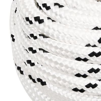 vidaXL Pracovní lano bílé 18 mm 100 m polyester