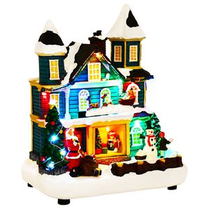 vidaXL V&aacute;nočn&iacute; vesnička se s&aacute;němi SALO 19 x 13 x 24 cm Pryskyřice