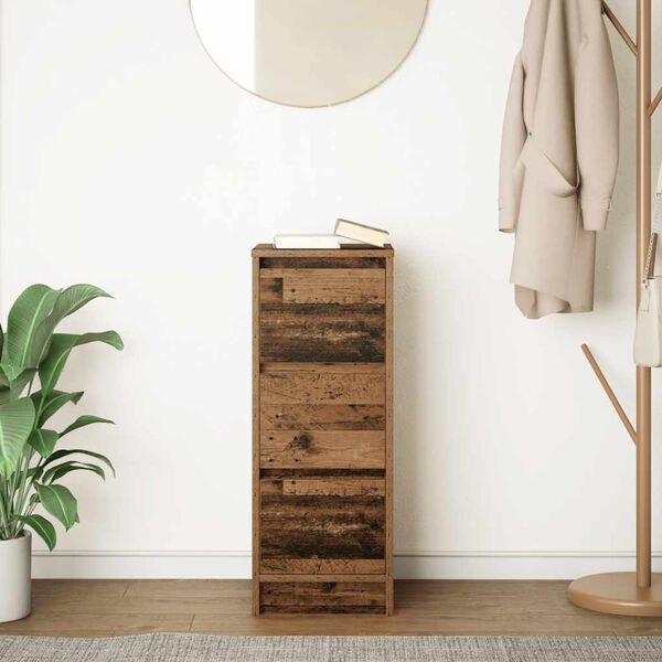 vidaXL Příborník starého dřeva 29,5x34x76 cm kompozitní dřevo