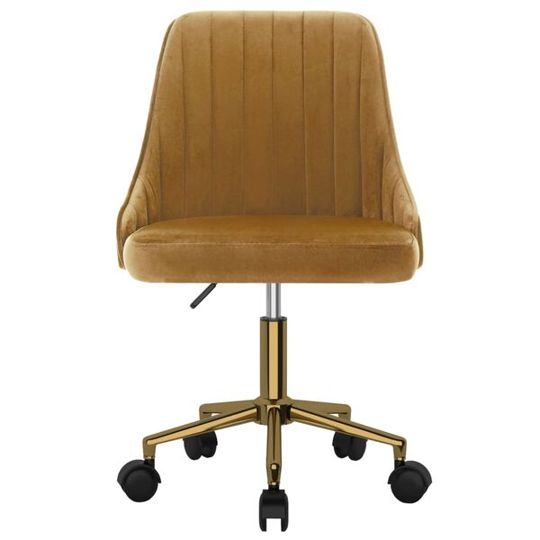 vidaXL Otočn&aacute; j&iacute;deln&iacute; židle hněd&aacute; samet