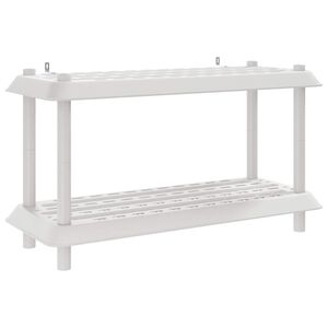 vidaXL Reg&aacute;lov&aacute; jednotka 2 pater 100 x 40 x 55,5 cm PP B&iacute;l&aacute;