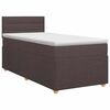 vidaXL Postel boxspring s matrac&iacute; Tmavě hněd&aacute; 90 x 200 cm Textil