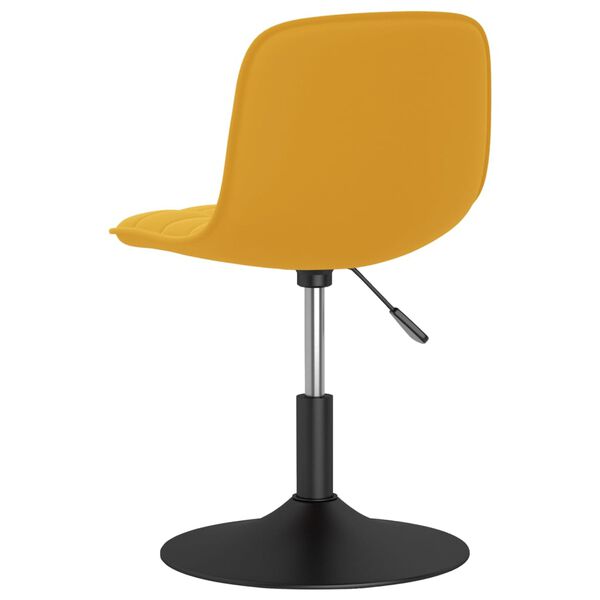 vidaXL Barov&aacute; židle hořčicově žlut&aacute; samet