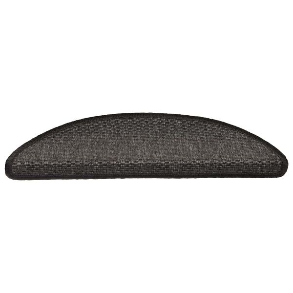 vidaXL Samolepic&iacute; rohože na schody Sisal-Look 30 ks antracitov&aacute;