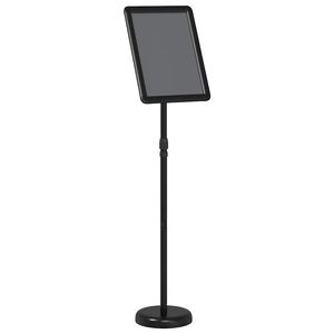 vidaXL St&aacute;nky pro veletrhy Čern&aacute; 30 x 25 x 128 cm Hlin&iacute;k