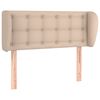 vidaXL Čelo postele typu u&scaron;&aacute;k cappuccino 103x23x78/88 cm uměl&aacute; kůže