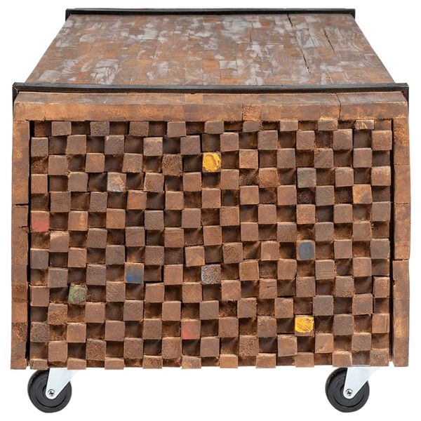 vidaXL Konferenční stolek 110 x 45 x 38 cm masivní teakové dřevo