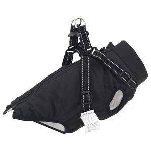 vidaXL Ps&iacute; kab&aacute;t Čern&aacute; L24 Fleece a polyester