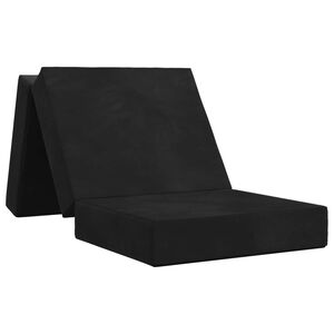 vidaXL Skl&aacute;dac&iacute; pohovka postel 75 x 63 x 45 cm Čern&aacute;