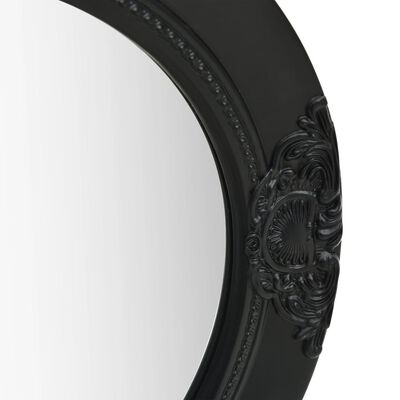 vidaXL Nástěnné zrcadlo barokní styl 50 cm černé