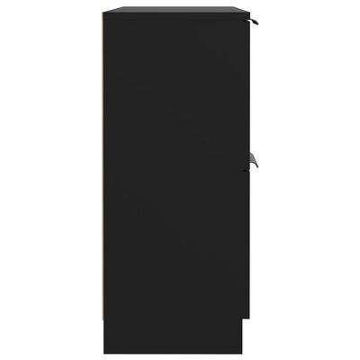 vidaXL Příborník černý 60 x 30 x 70 cm kompozitní dřevo