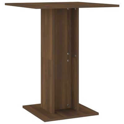vidaXL Bistro stolek hnědý dub 60 x 60 x 75 cm kompozitní dřevo