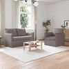 vidaXL Pohovka 2 pcs Taupe 196 x 82 x 85 cm textil