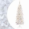 vidaXL &Scaron;t&iacute;hl&yacute; uměl&yacute; v&aacute;nočn&iacute; stromek s v&aacute;nočn&iacute;mi koulemi 180 cm 300 LED