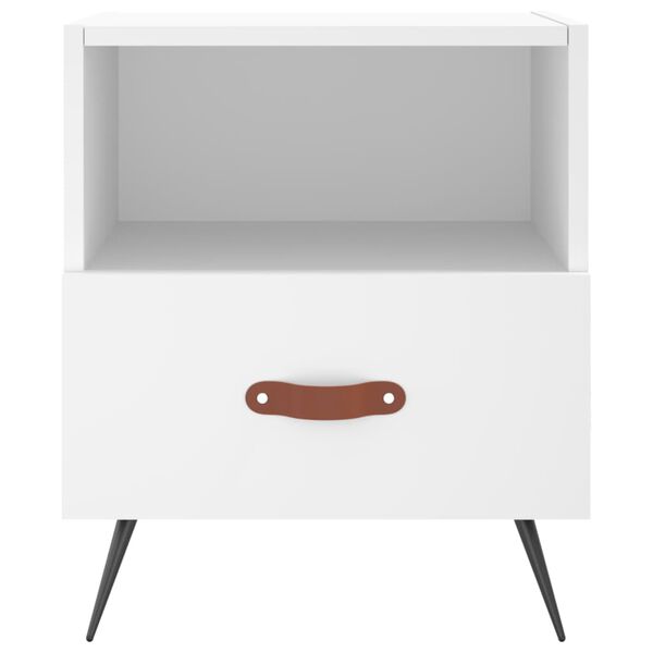 vidaXL Noční stolek bílý 40 x 35 x 47,5 cm kompozitní dřevo