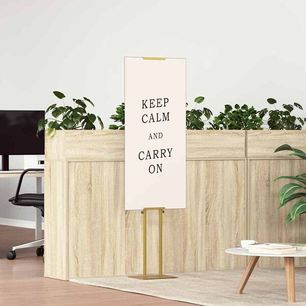 vidaXL St&aacute;nky pro veletrhy Zlat&aacute; 30 x 23,5 x 210 cm Ocel