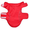 vidaXL Pl&aacute;&scaron;těnka pro psy s reflexn&iacute;mi proužky polyester červen&aacute; M