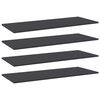 vidaXL Př&iacute;davn&eacute; police 4 ks &scaron;ed&eacute; 100 x 40 x 1,5 cm dřevotř&iacute;ska