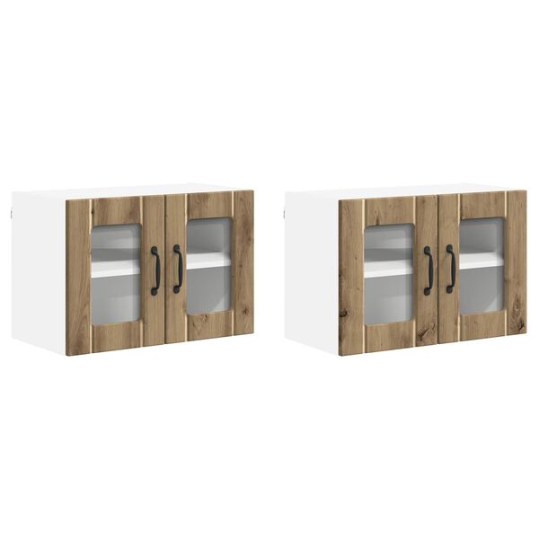 vidaXL Kuchyňsk&aacute; skř&iacute;ň Lucca 2 pcs Dub artisan 60 x 31 x 40 cm