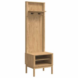 vidaXL Kabinet na chodbu FLORO Voskově hněd&aacute; 50 x 40 x 158 cm
