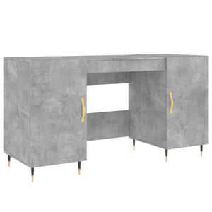 vidaXL Psac&iacute; stůl betonově &scaron;ed&yacute; 140 x 50 x 75 cm kompozitn&iacute; dřevo