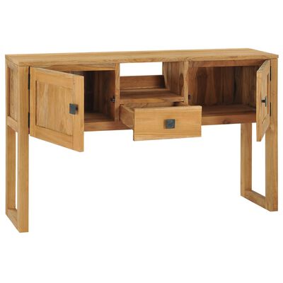 vidaXL Konzolový stolek 120 x 32 x 75 cm masivní teakové dřevo